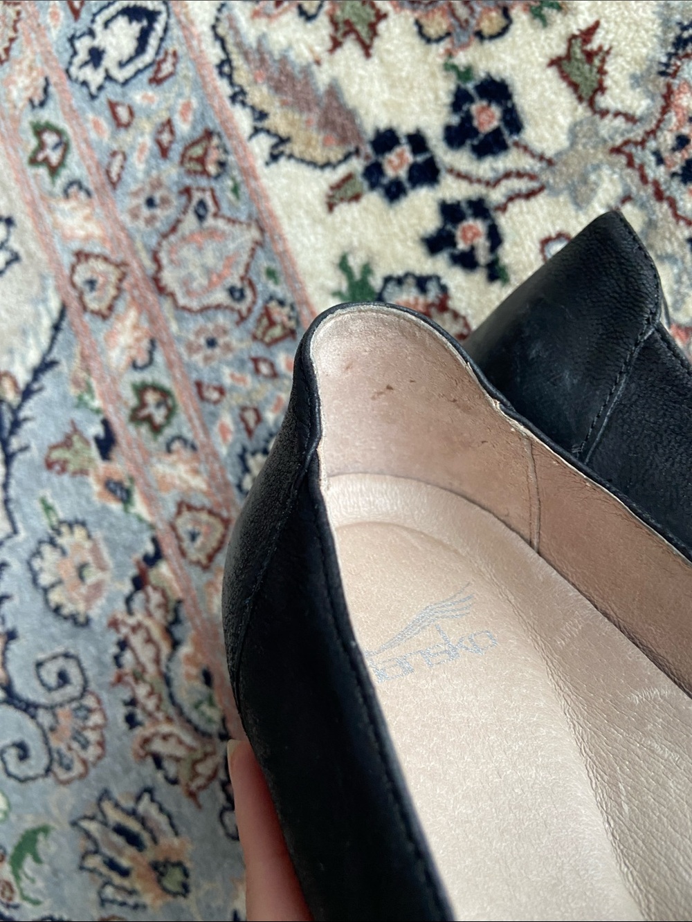 Women's Dansko Preston black leather Block heel shoes size 37 - Picture 9 of 10